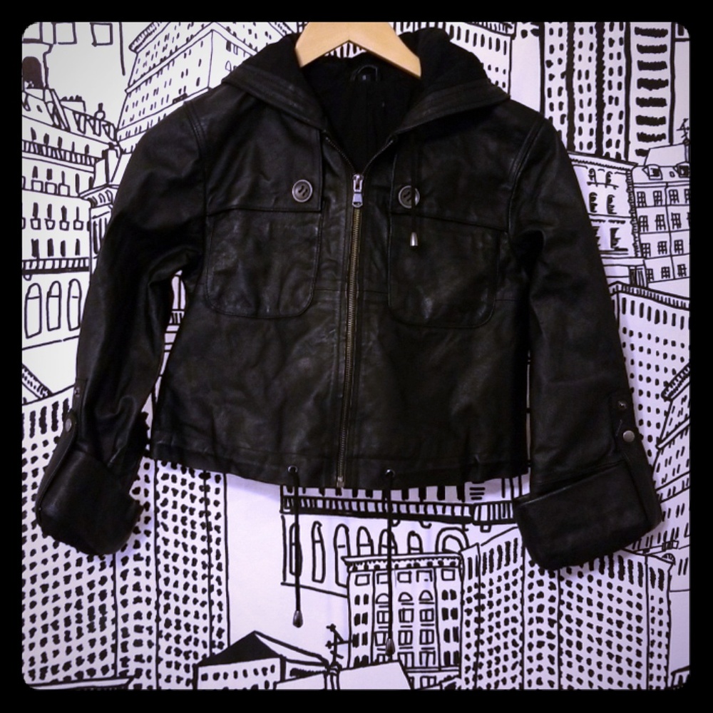 Leather Crop Jacket